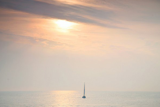 yacht off portland, dorset