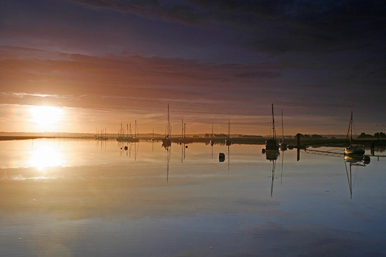 beaulieu river sunrise